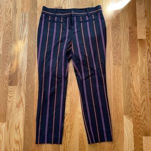 Anthropologie striped trouser pants